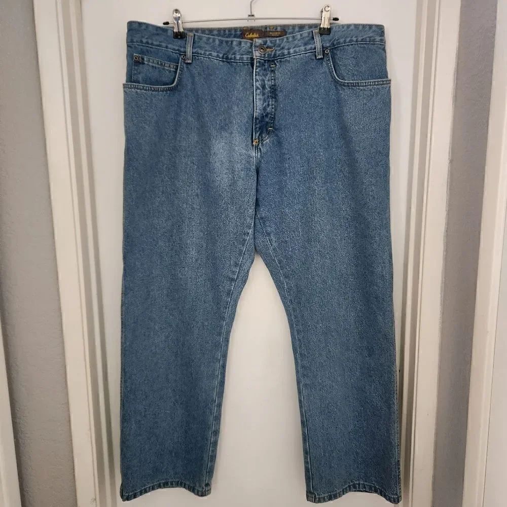 Cabelas Mens Relaxed Fit Straight Leg Jeans Size 40x30